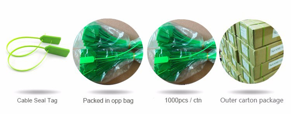 package and shipping for cable tie tags 