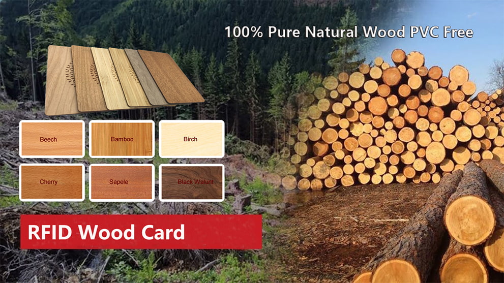Custom Printed Wooden Rfid Cards