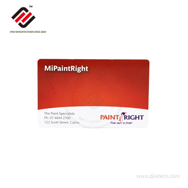 بطاقات CR80 13.56 ميجا هرتز MF 1K رقاقة RFID