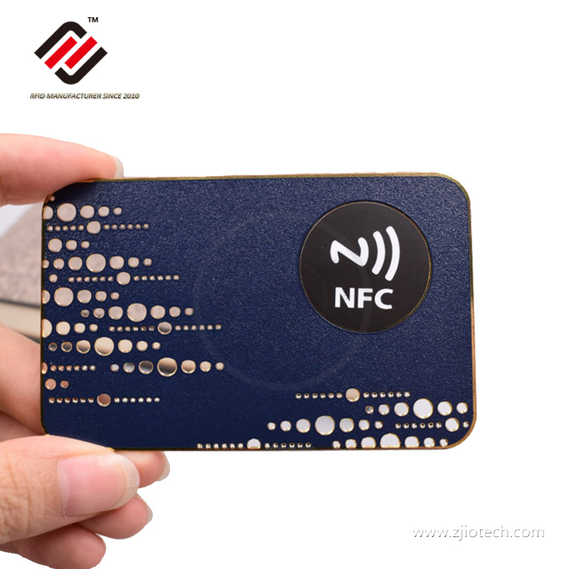 أسعار الجملة 13.56 ميجا هرتز HF RFID البطاقات المعدنية