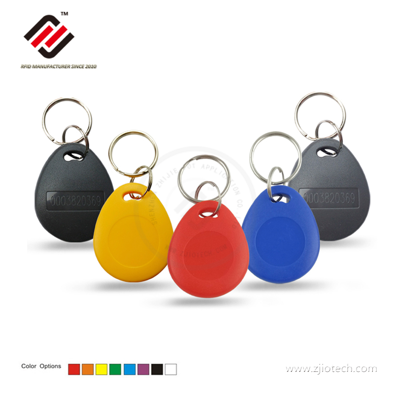 حار بيع أمازون MF 1k تماس HF قابل للطباعة RFID الموجودة في قاعدة المفتاح