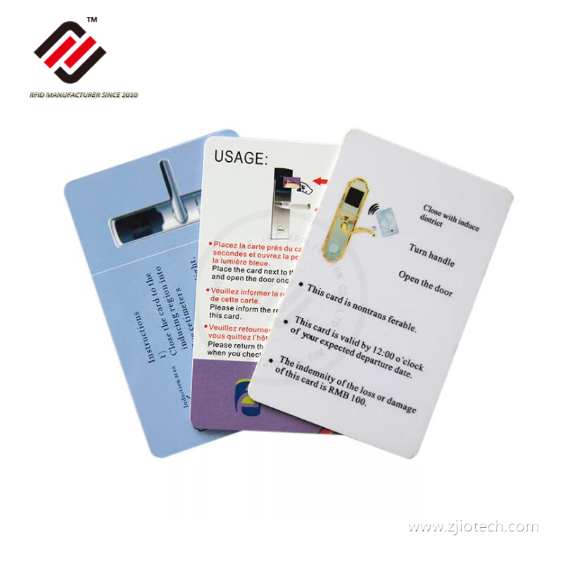 بطاقة RFID مطبوعة مخصصة للتحكم في الفندق لقفل Orbita RF