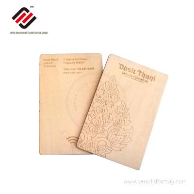 Wooden Hotel Rfid Card